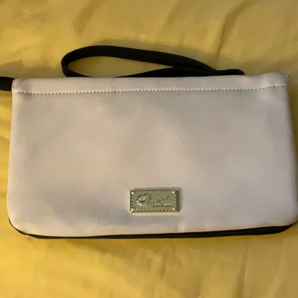 Betsey Johnson White and Black Cosmetic Bags with Playful Animal Faces